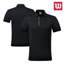 윌슨 카라 반팔티 6307 블랙 스포츠 무지 PK 단체복