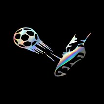 자동차포인트 0286 축구화 튜닝스티커, XL, 화이트