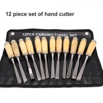 우드카빙키트 조각끌 목공칼 접도 전문가용 나무 조각 치즐 칼 수공구 세트 12 개 기본 세부 목공