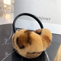새로운 렉스 토끼 모피 귀 머 거리 숙녀 패션 따뜻한 귀 머 거리 귀 머 거리 진짜 모피 귀 머 거리 부드러운 봉 제 귀 여성 겨울