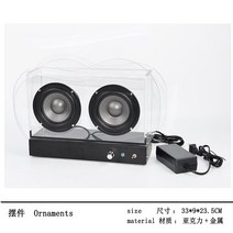 카페 펍 스튜디오 트랜스페어런트 TRANSPARENT 스피커, 아크릴 투명 블루투스 스피커-블랙 A 모델
