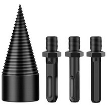 캠핑 장작 육각 나무 분할 임팩트 드릴 비트 고경도 장작 로그 스플리터 이동식 헤비 콘, 32mm