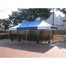 2.4mx4.8m 운동회 행사용 체육대회 접이식 행사용 카라반캐노피 천막 골조지붕 기본형, 스틸일반, 흰색