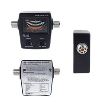 신제품 NISSEI RS40 전원 SWR 미터 RS-최대 200W 전력 범위 커넥터 측정 가능 144/430mHz 워키 토키 액세서, 한개옵션0