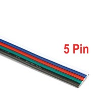 LED 스트립 라이트 JST 커넥터 5-100m 연장 케이블 2/3/4/5/6pin 전선 RGB RGBW RGBWW SMD WS2812B, [06] 5 pin, [03] 18 AWG, [02] 10m