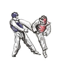 저렴한 Jpct 복싱 태권도 가라테 재미있는 데칼 자동차 커버 스크래치 범퍼 PVC 방수 장식 스티커 13cm, 01 a_02 20cmx16.9cm