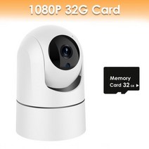 Larmtek IP 카메라 5G WiFi 베이비 모니터 1080P 미니 실내 CCTV 보안 카메라 감시카메라 스마트폰 신생아 홈캠, 2MP 32G 카드_중국 | 미국 플러그