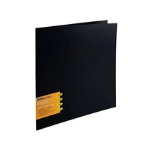 이토야 프로폴리오 엑스포 14x17 플라스틱 소매와 24페이지의 블랙 아트 포트폴리오 바인더 - 투명 시트 보호기가 있는 작품용 폴더 전시 및 보관용 프레젠테이션 북