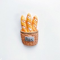 업소용 산업용 냉장고홈인테리어 마그네틱 냉장고 부착 스티커 메모 빵 기계 토마토 팬 주전자 우유 모델, 05 Bread basket