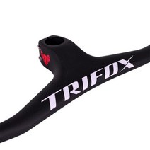 빠른 해외직구 TRIFOX 풀 카본 MTB 핸들바 일체형 산악 자전거 RHB200 3K 매트 블랙 -17 도 탄소 핸들바 스템, Red Stem-110mm_Length 720mm