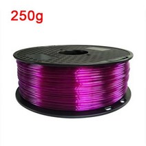 3D프린터 레진 필라멘트탄성 유연한 TPU 3D 프린터 필 라 멘 트 1.75mm 고무 소재 롤 플렉스 500g 레드 블, 9B Trans-Purple 250g_CHINA