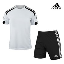 아디다스 스쿼드라21 반팔 반바지 세트 화이트/블랙 헬스 운동복 트레이닝복 축구복