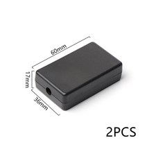 방수 ABS 플라스틱 프로젝트 상자 보관 케이스 하우징 악기 인클로저 전자 DIY 용품 2 개, 05 60x36x17mm