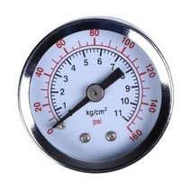 수압 실험기 누수 테스터 측량 0-160psi 스레드 마운트 압력 게이지 공기 물 가스, 타입1