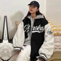 미니트레일러 미니카고트레일러 캠핑 트롤리 웨건 뉴아메리 프라이드 스트리트 레터 재킷 코트 여성 패션, 03 XL, 08 1