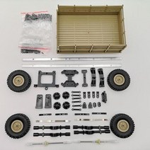 WPL B14 B16 B24 C14 C24 군용 트럭 자동차 예비 부품용 4 륜 트레일러 장난감 WPL 트럭 액세서리, Yellow, yellow
