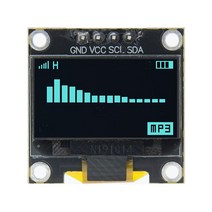 LED 전광판 모듈 간판 엘리베이터 광고오리지널 0.96 "OLED SPI/IIC I2C 화이트/블루/옐로우 블루 인, 한개옵션1, 02 black-Blue
