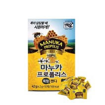 네오 마누카 프로폴리스캔디 10정 목캔디 시원한사탕, 42g, 1개
