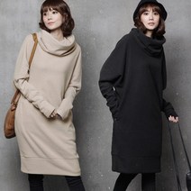 [자체제작] 1791 터틀넥 롱니트 원피스