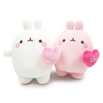 몰랑 피우 납작 소프트 인형, 25cm, 화이트