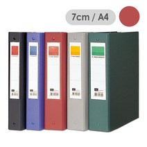 리멤버 3공O링합지바인더(A4/NPO307/7cm/적색), 단품