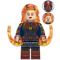 어벤져스 레고 호환 블럭 미니 피규어 1~200, 186. 파이어 캡틴마블