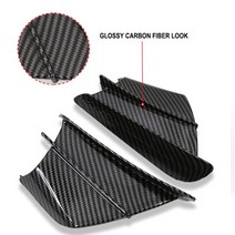 에어 디플렉터 윙렛 공기 역학 윙 키트 스포일러 오토바이 야마하 YZFR6 R6 R1 R3 용, 02 Glossy Carbon Look, 02 Matte Carbon Look