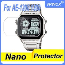 가전제품 액세서리 카시오 G-ShockAE-1200WHD AE-1300WH-4A ae1200 ae1300 PET 보호 필름 용 나노 방폭 스, 02 2PCS  AE-1200