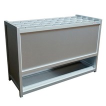 우산보관함 40구 (월넛/실버) 국내산(노아) 우산꽂이 우산보관대, 실버