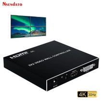 4K 2X2 HDMI 비디오 월 컨트롤러 1080P 60Hz 3x1 4X1 멀티 스크린 스티칭 프로세서 TV 스플라이서, 01 4K 30Hz_02 EU Plug