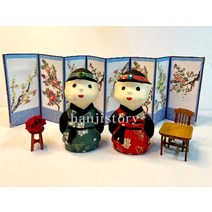 한지이야기 40.닥종이인형(왕자)1개입-한지공예kit(부재료포함) 1094134, 초록(두루마기)