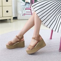 까미에뮤즈 kami et muse 스웨이드 스트랩 웨지힐 샌들 KM19s155-1