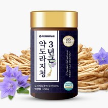 참앤들황토농원 국내산 3년근 약도라지청 250g X 1병 + 쇼핑백, 상세 설명 참조, 단일옵션