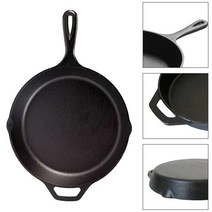 지아지 CASTIRON 무쇠 주물팬 감바스 스테이크 그릴팬 후라이팬, 무쇠팬 10인치(손잡이) (26cm), 1개