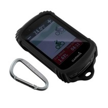 YIN SONG Garmin Edge 830 실리콘 케이스와 호환되는 보호 커버 (블랙) 344967, TPU Black+Carabiner