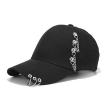 피치베 2컬러 포체인 피어싱 야구 모자 남성 여성 여름 스냅백 캡모자 볼캡 군모