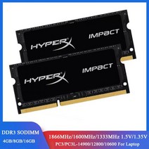 Memoria Ram DDR3L DDR3 4GB 8GB 16GB 1600 1333 1866MHz Sodimm 메모리 PC3-12800 14900 10600 노트북 1.35V 1.5, 02 1x4GB 1600MHz 1.35V