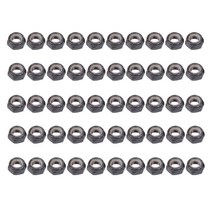 50pc 스케이트 보드 롱 보드 액슬 휠 교체 액슬 너트 하드웨어, 블랙, 탄소강