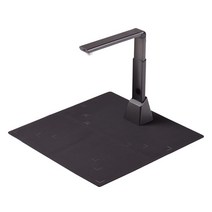 북스캔 책스캔 휴대용 조정 가능한 고속 USB 책 이미지 문서 카메라 스캐너 8MP A3 스캔 크기 OCR 기능 LED, 01 Black