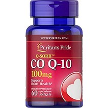 Puritans pride coq10 100mg 심장 건강 지원 속방형 소프트젤 240개, 1 카운트(1 팩)