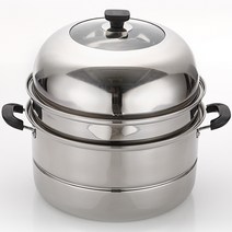 리빙아트 IH 인덕션냄비 스텐찜기 스텐찜통 스텐곰솥, 05 리빙 3단찜기 36cm, 05 리빙 스텐3단찜기 36cm