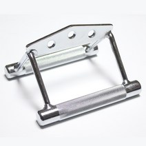 3홀 시티드로우 치닝바. 티바로우그립 다각도 치닝바 티바로우손잡이 헬스그립 헬스손잡이 등운동 그립 시티드로우바 렛풀다운바 헬스삼각그립 스트럽핸들 웨이트 그립 손잡이, 3홀치닝바[크롬]