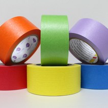 유로셀 마스킹테이프 - 30mm x 40M / 종이테이프/제본/프라모델/ 모자이크/미술재료, 720R 레드: 30mm X40M