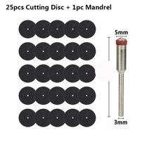 Dremel 그라인더 로타리 공구용 금속 절단 디스크 32mm 26 개 세트 3mm 맨드릴 수지 연마 디스크가 있는 원형 톱 블레이드, CHINA, 26 Pcs Set