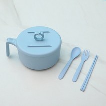 광주요면기 컵라면 용기 손잡이 그릇 면기 크리에이티브 인스턴트 국수 그릇 1 개 뚜껑 포함 일본식 학생, 04 D