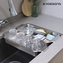 길이조절 스텐 식기건조대.해강, 길이조절스텐식기건조대_M