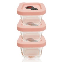 파미레 실리콘 오븐글라스 Small 3개 세트, 정사각 170ml