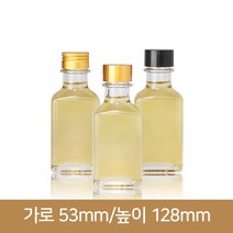 유리병 경진양주병 100ML(사각) (A), 플라스틱마개, 1개