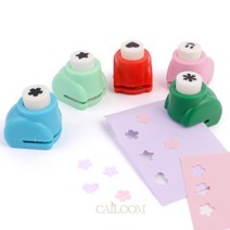 CAILOOM 종이오리기 귀여운 디자인 모양 미니 펀칭기 카드꾸미기 구멍 뚫는 기계, 기본, 별