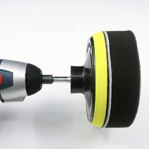 전동 드릴용 차량 광택 스펀지 왁싱 컴파운드 패드 솔, 1개